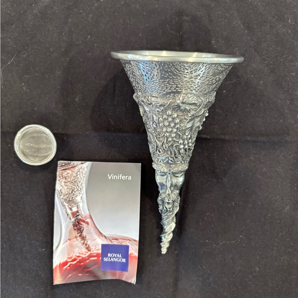 Royal Selangor Silver Vinifera Goblet - NEVER USED